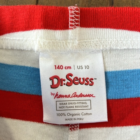 Hanna andersson Dr. Seuss Thing 1 Pajama Set - Red, Blue, White - Picture 8 of 13